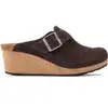 Sabots femme Birkenstock Fanny Suede Leather Marron 42 Étroit 1021075