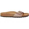 Sandales Birkenstock Madrid Metallic Narrow rose métallique femme - 37