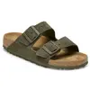 Sandales cuir suède Birkenstock Arizona Vert 45 1025657