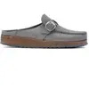 Sabots cuir nubuck femme Birkenstock Buckley Gris 38 1023527