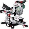 Scie à onglets radiale METABO KGS 254 M avec 2 batteries LiHD 8Ah et chargeur rapide ASC 145