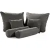 Coussin taupe 65 cm 90 cm