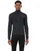 VAUDE Maillot Kuro pour homme - Demi-fermeture éclair - Noir - Taille L