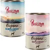 Purizon Organic Bio 6 x 400 g pour chien -  lot mixte : 3 x canard & poulet, 3 x saumon & poulet