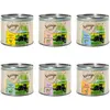 6x200g Single Meat Menus- lot mixte I (6 variétés) : poulet, lapin, agneau, veau, canard, saumon Feringa nourriture humide pour chat