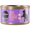 Cosma DUO Layer 6 x 70 g pour chat - mousse de thon avec morceaux de sardine