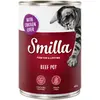 6x400g Smilla boeuf boeuf, foie de poulet - Pâtée pour chat