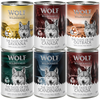 6x400g Adult Lot mixte Wolf of Wilderness - Pâtée pour chien
