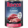 6x400g Rocco Classic boeuf, dinde - Pâtée pour chien