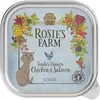 16x100g Rosie's Farm Senior poulet, saumon - Pâtée pour chat