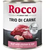 6x800g Rocco Classic Trio de viandes boeuf, poulet, veau - Pâtée pour chien