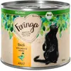 6x200g Feringa Organic bio Adult canard, poires, menthe à chat - Pâtée pour chat