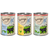 Feringa Classic Meat Menu 6 x 400 g pour chat - lot mixte I : lapin & dinde, volaille, saumon & dinde