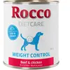 6x800g Rocco Diet Care Weight Control boeuf, poulet - Pâtée pour chien