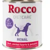 6x800g Rocco Diet Care Renal boeuf, coeurs de poulet, potiron - Pâtée pour chien