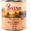 6x400g Adult, sans céréales, boeuf Black Angus, dinde, patates douces, cranberries Purizon nourriture humide pour chien