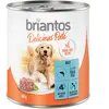 Briantos Delicious Paté 6 x 800 g pour chien - poisson, petits pois