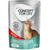 Concept for Life Sterilised Cats en sauce boeuf sans céréales pour chat  - 12 x 85 g