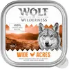 6x150g Wolf of Wilderness Adult Wide Acres poulet - Pâtée pour chien