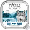 Wolf of Wilderness Adult - Single Protein 6 x 150 g en barquettes pour chien - Blue River - poisson