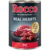 400g Rocco Real Hearts boeuf, coeurs de poulet entiers - Pâtée pour chien