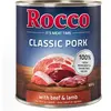 Rocco Classic Pork 6 x 800 g pour chien boeuf, agneau
