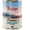 6x400g Organic bio saumon, poulet, épinards Purizon Boîtes pour chat : -15 % !