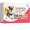 Briantos Bouchées en sauce 12 x 100 g pour chien -  lot mixte (poulet, boeuf, saumon)