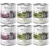 Wolf of Wilderness Senior 6 x 800 g pour chien - Lot mixte : agneau & ...