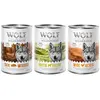Lot mixte Wolf of Wilderness Adult pour chien - 6 x 400 g: agneau, san...