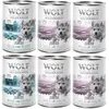 Little Wolf of Wilderness 6 x 400 g pour chiot - Lot mixte Junior : 4 ...