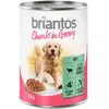 Briantos Bouchées en sauce 6 x 415 g pour chien - agneau, carottes