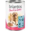 Briantos Bouchées en sauce 6 x 415 g pour chien - saumon, carottes