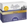 Smilla Deluxe Bouchées 12 x 85 g pour chat - poulet, courgettes, carottes