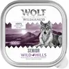 6 x 300 g Wolf of Wilderness Senior Wild Hills canard et veau, nourriture humide pour chien