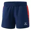 Erima Six Wings Kurze Shorts, New Navy/Rouge, 42 Femme