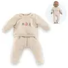 Vêtement pour poupon 30 cm : Jogging beige