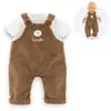 Salopette Ours et T-Shirt Petit Explorateur 30cm  
