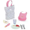 Coffret accessoires pour Grand poupon 36 cm et 42 cm : Repas floral