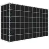 Gabion vert avec non-tissé 100 cm x 60 cm x 30 cm (L x H x P), maille 10 cm x 10 cm, spirale