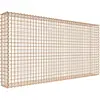 Gabiona Gabion rouillé 200 cm x 100 cm x 20 cm (L x H x P), maille 5 cm x 5 cm, spirale