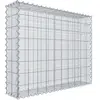 Gabiona Gabion à copeaux 100 cm x 80 cm x 20 cm (L x H x P), maille 10 cm x 10 cm, spirale