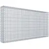 Gabion à copeaux 200 cm x 100 cm x 20 cm (L x H x P), maille 5 cm x 10 cm, spirale