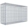 Gabiona Gabion à copeaux 100 cm x 60 cm x 30 cm (L x H x P), maille 5 cm x 10 cm, spirale