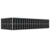 Gabion vert avec non-tissé 100 cm x 20 cm x 40 cm (L x H x P), maille 5 cm x 10 cm, spirale