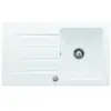 SCD Evier 1 bac 1 égouttoir en céramique ARCHITECTURA coloris blanc