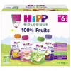Hipp Bio 100% Fruits Gourde Multipack 4 variétés +6m 8 x 90g