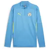 Puma Haut D'Entraînement À 1/4 Zip Manchester City bleu M