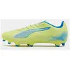 PUMA Mixte Ultra 5 Play FG/AG Soccer Shoe, Fizzy Apple White-Bluemazing, 40.5 EU