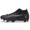 PUMA Mixte Ultra 5 Match+ FG/AG Soccer Shoe, Black White, 43 EU